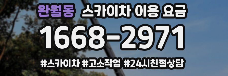 완월동 스카이차 이용 요금