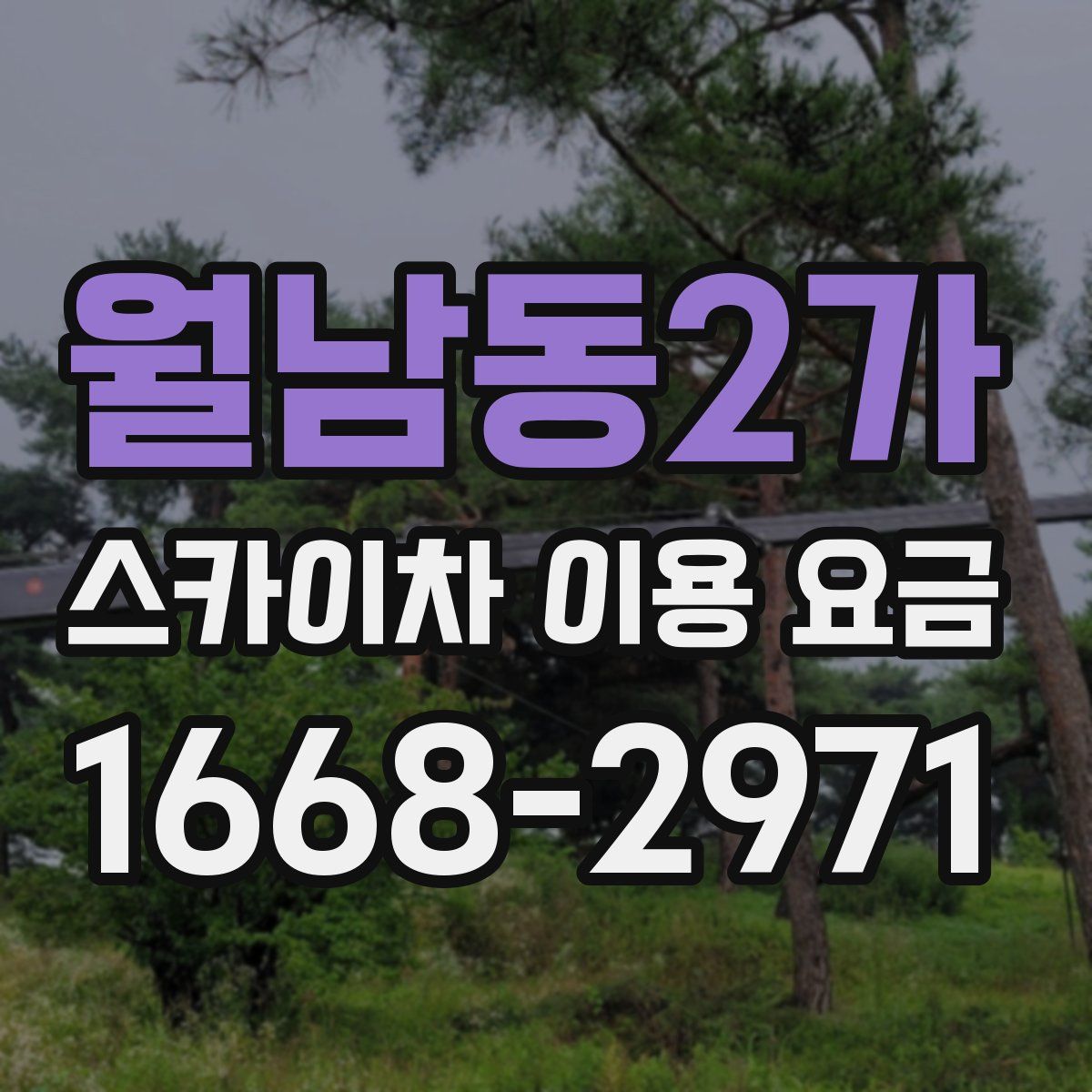 월남동2가 스카이차 이용 요금