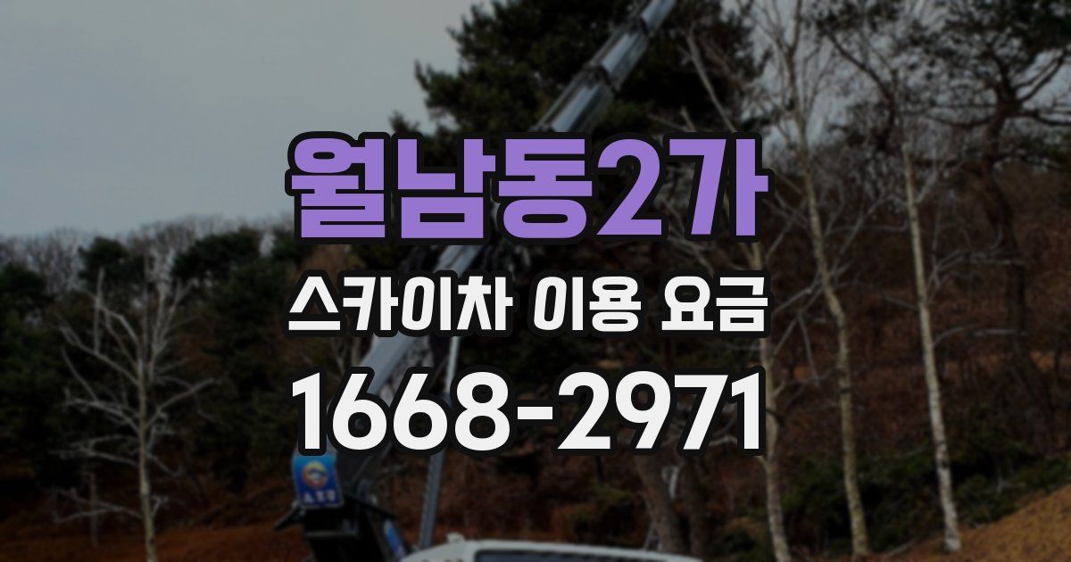 월남동2가 스카이차 이용 요금