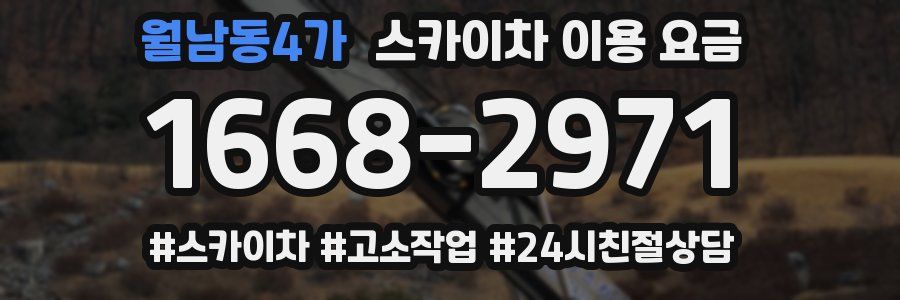 월남동4가 스카이차 이용 요금