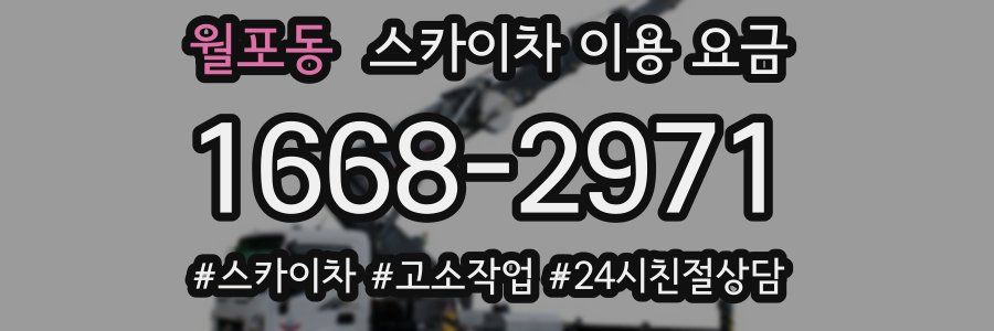 월포동 스카이차 이용 요금