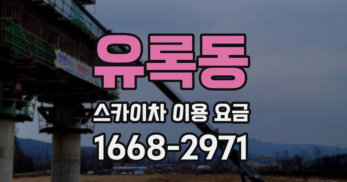 유록동 스카이차 이용 요금