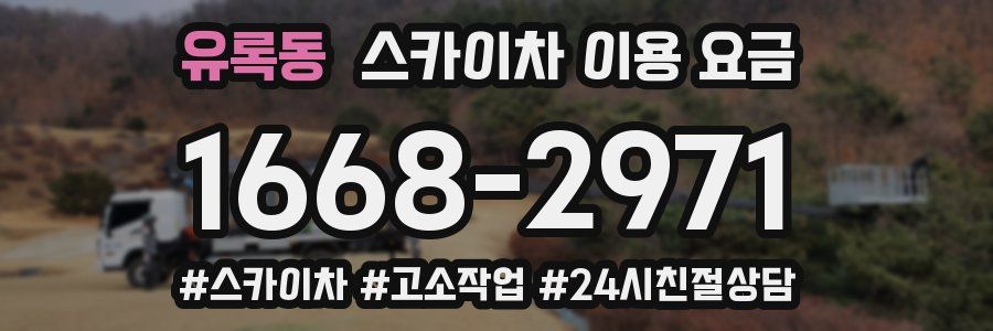 유록동 스카이차 이용 요금