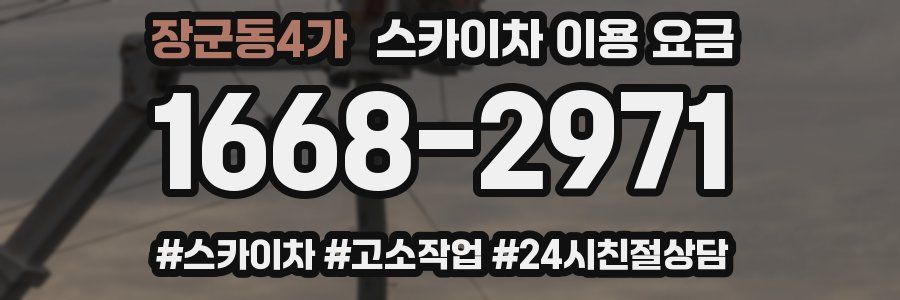장군동4가 스카이차 이용 요금