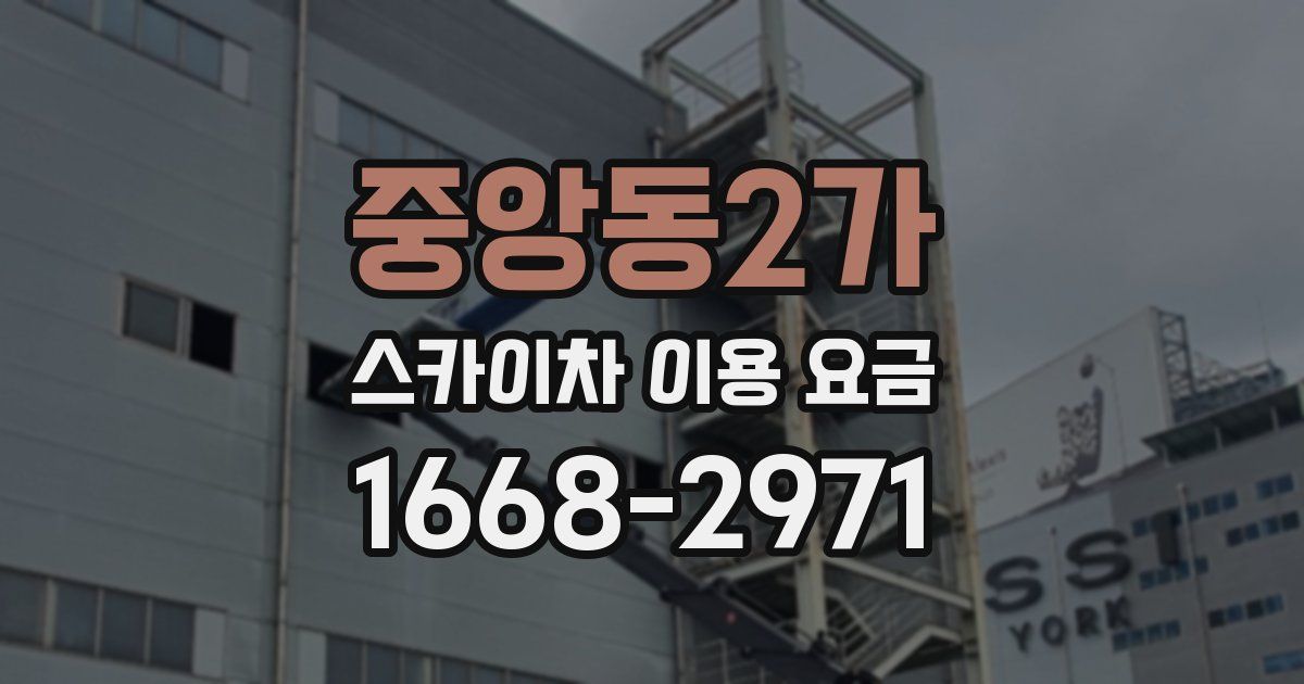 중앙동2가 스카이차 이용 요금