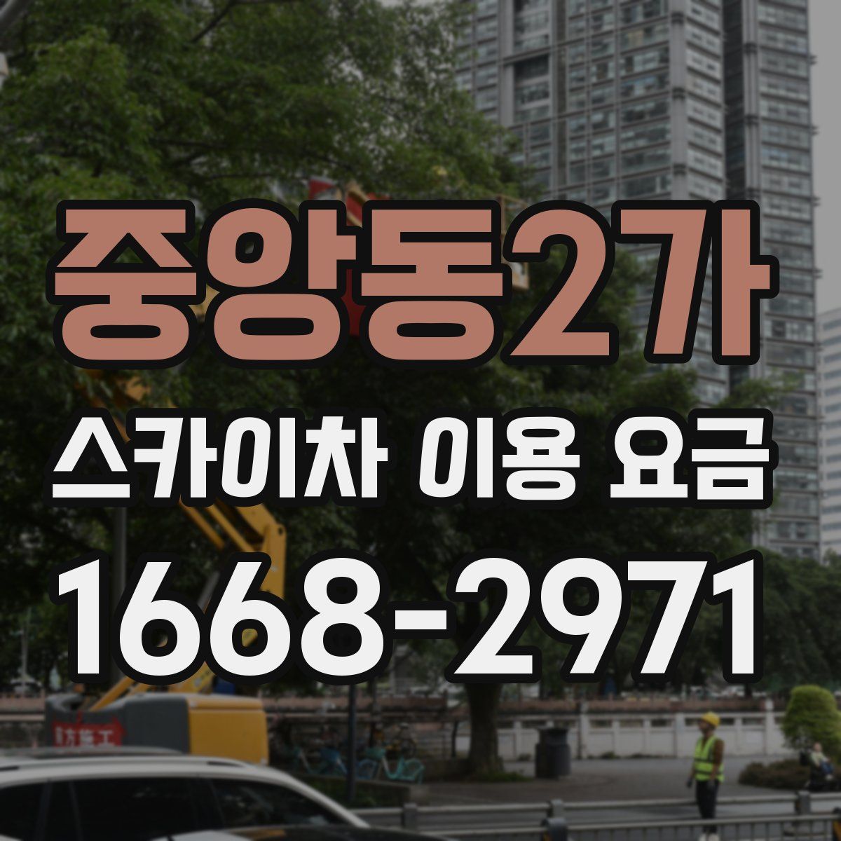 중앙동2가 스카이차 이용 요금