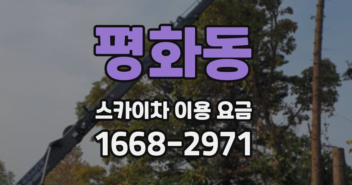 평화동 스카이차 이용 요금