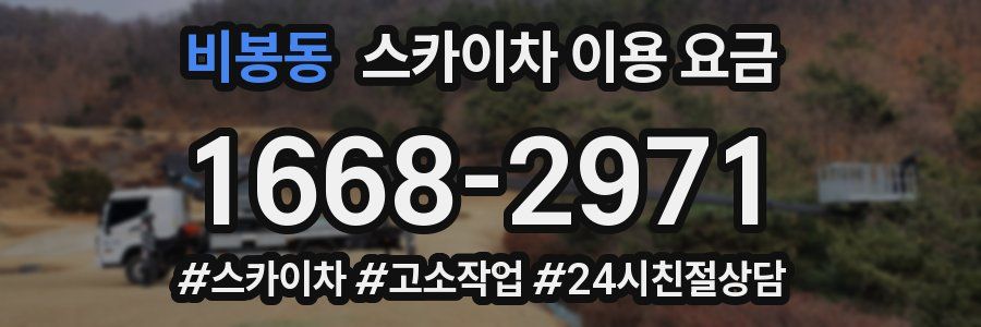 비봉동 스카이차 이용 요금