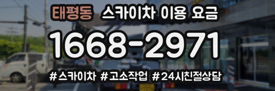 태평동 스카이차 이용 요금