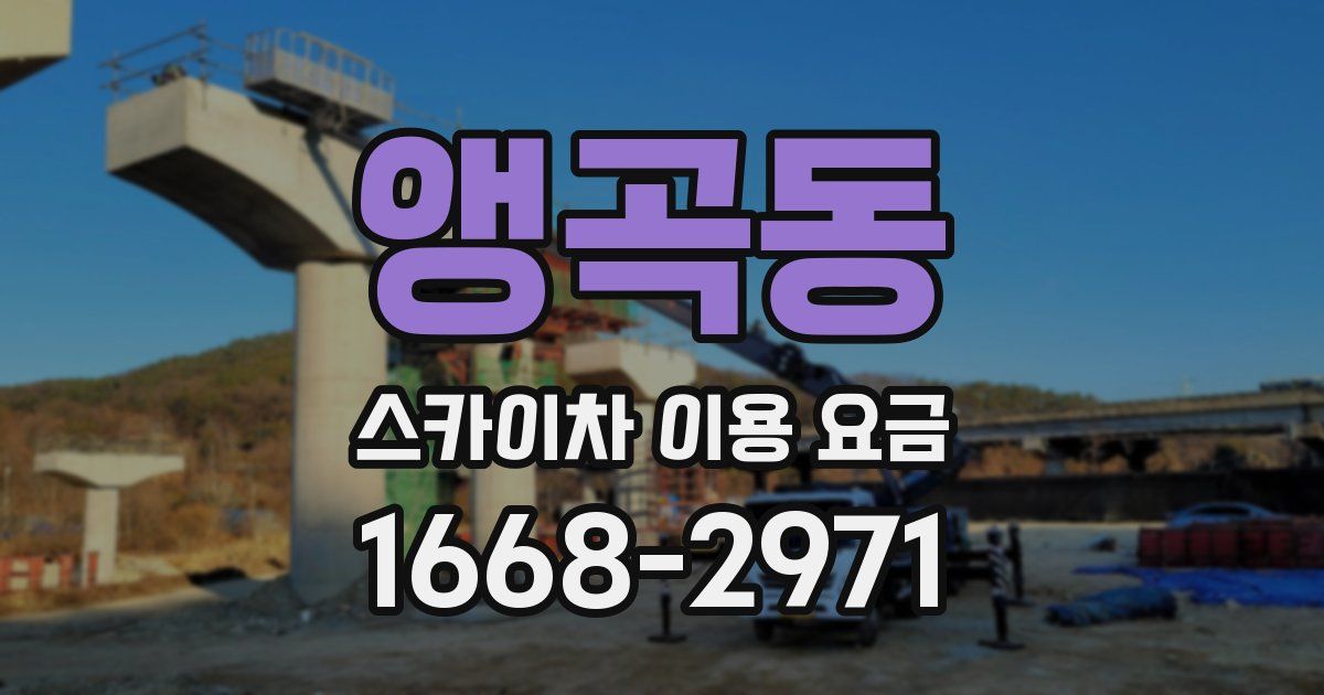 앵곡동 스카이차 이용 요금