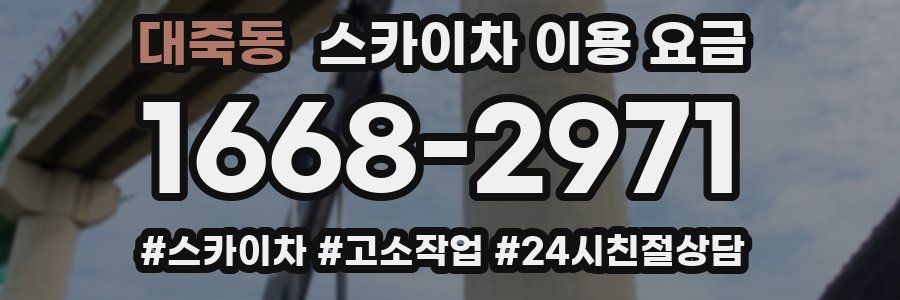 대죽동 스카이차 이용 요금