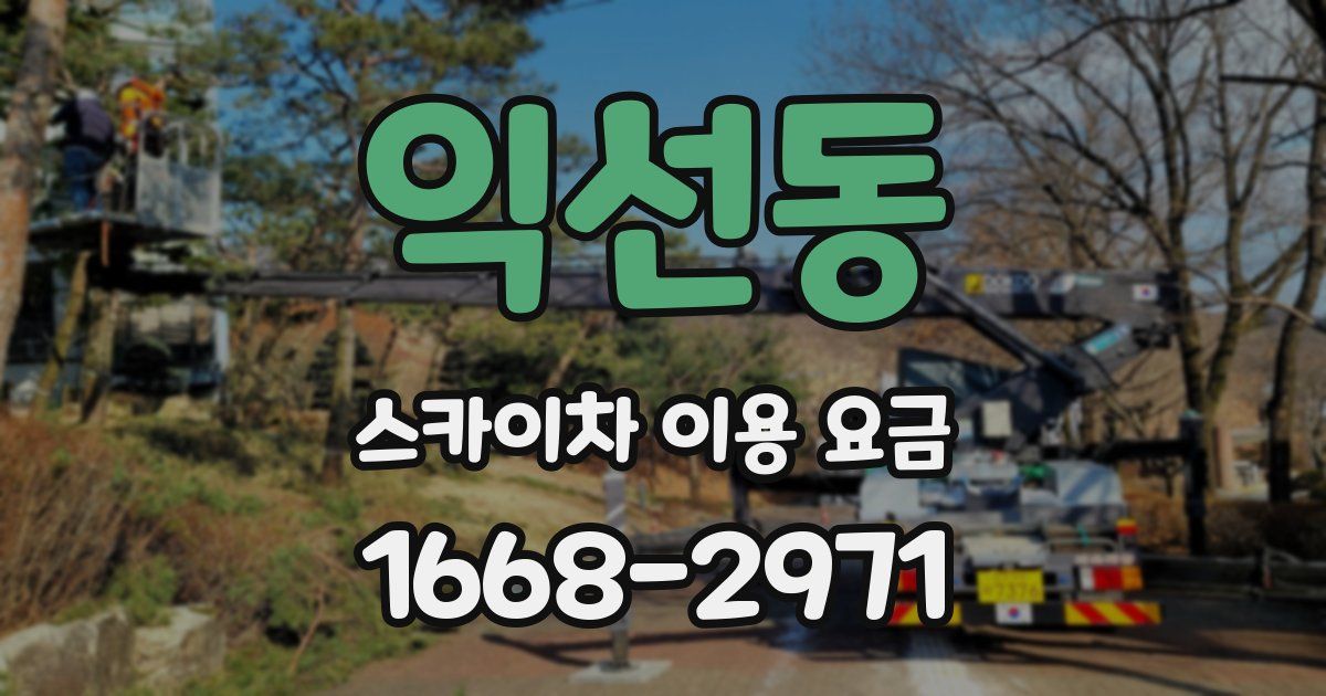 익선동 스카이차 이용 요금