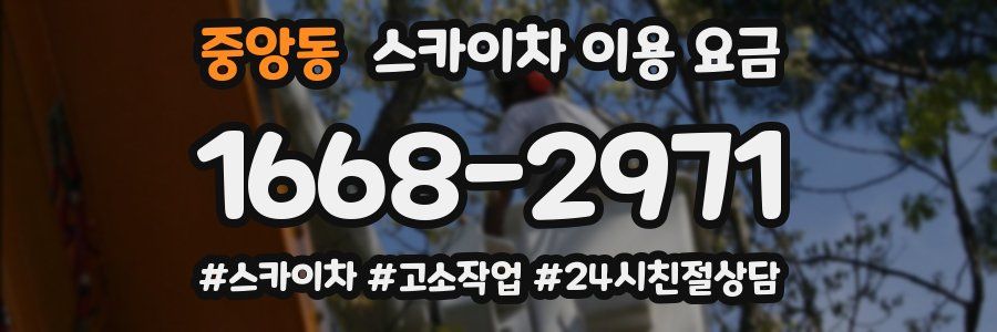 중앙동 스카이차 이용 요금