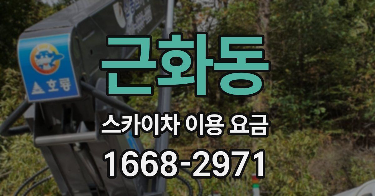 근화동 스카이차 이용 요금