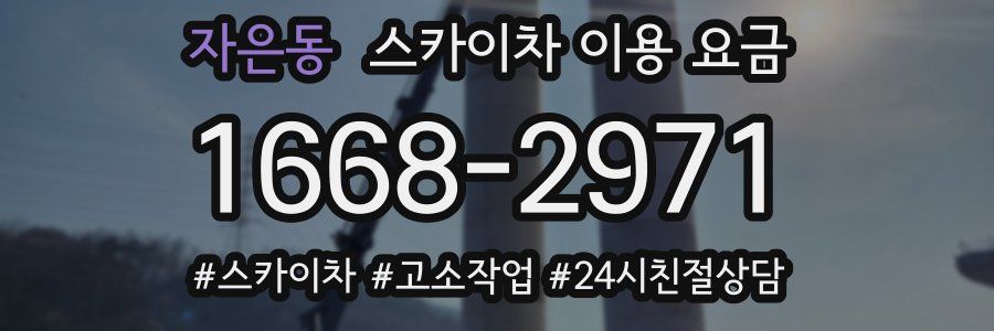 자은동 스카이차 이용 요금