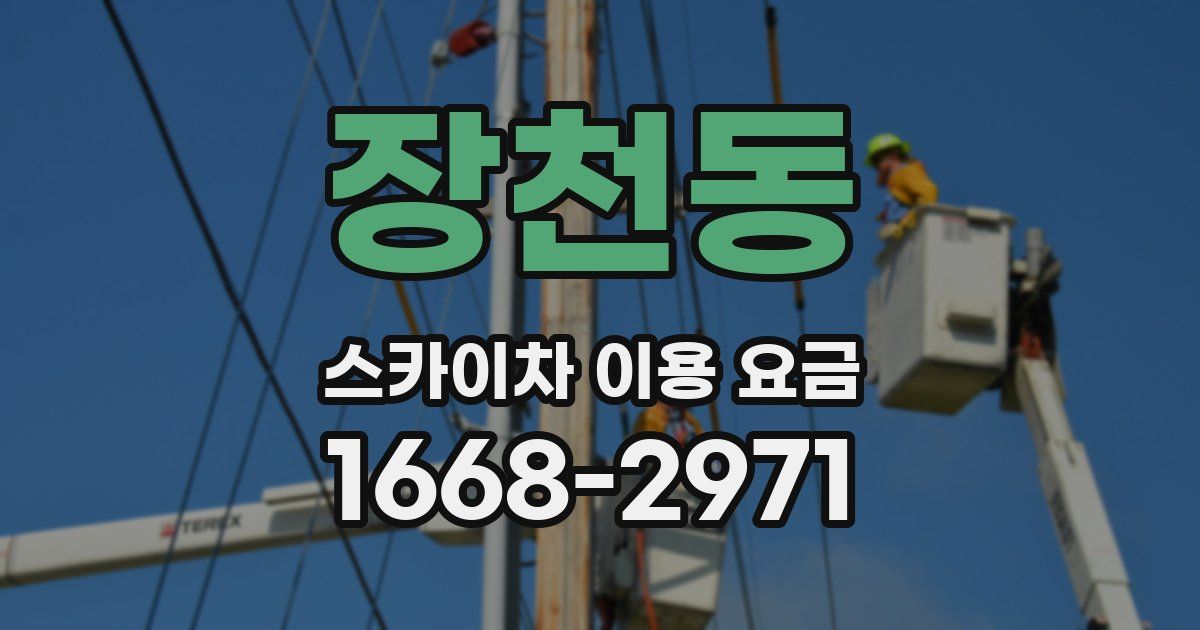 장천동 스카이차 이용 요금