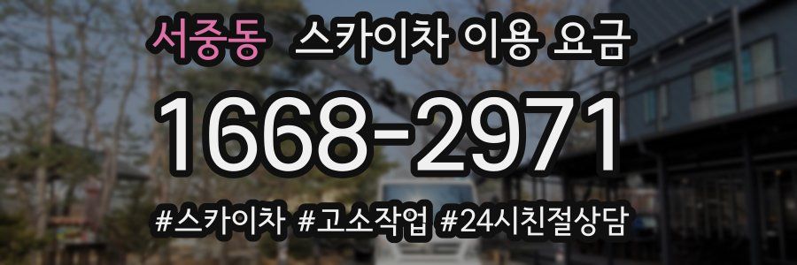 서중동 스카이차 이용 요금