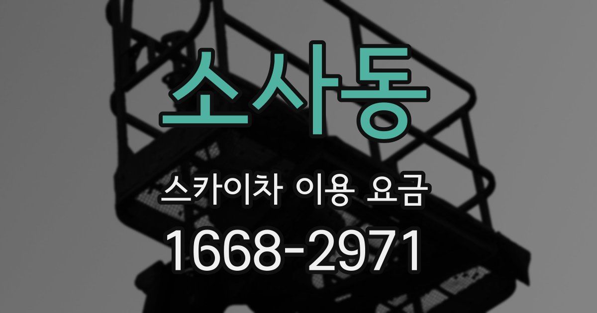 소사동 스카이차 이용 요금