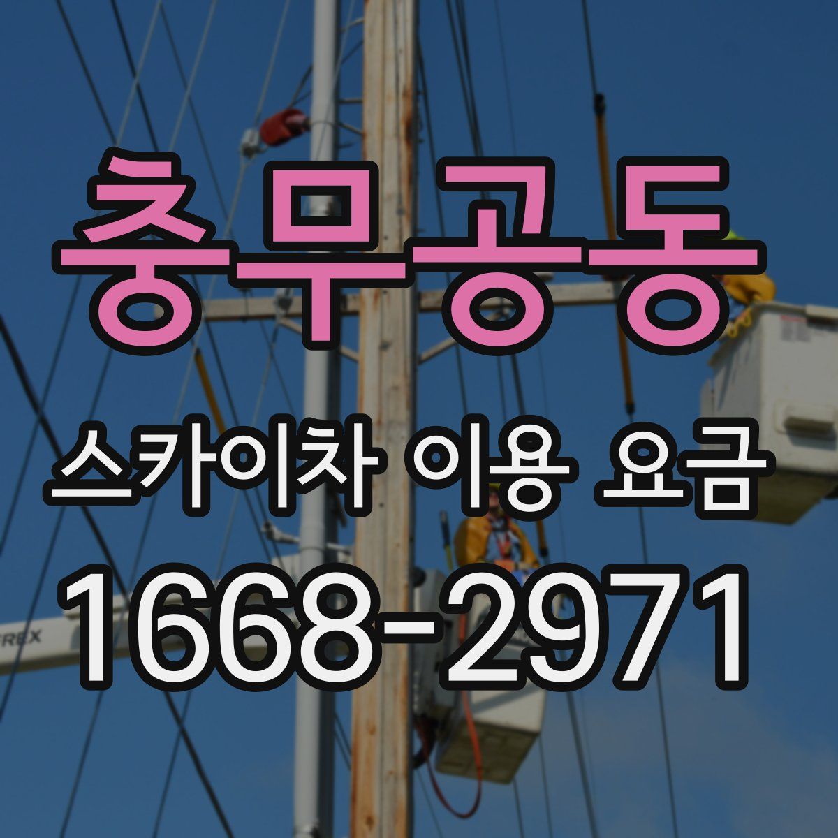 충무공동 스카이차 이용 요금