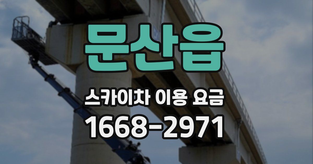 문산읍 스카이차 이용 요금