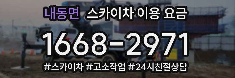 내동면 스카이차 이용 요금