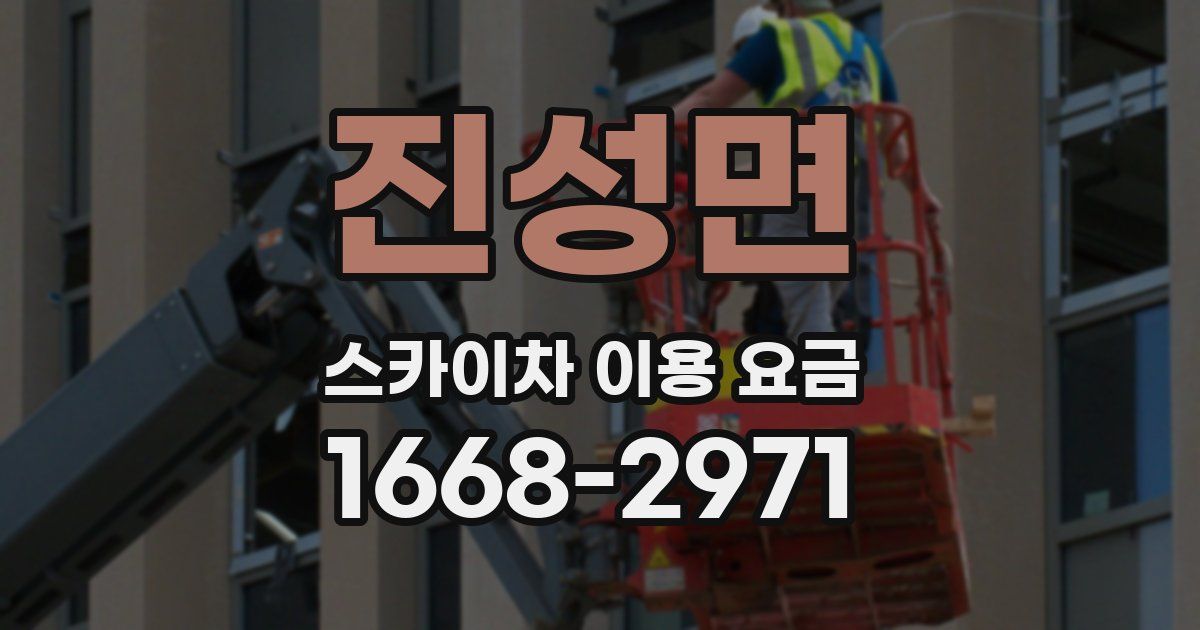 진성면 스카이차 이용 요금