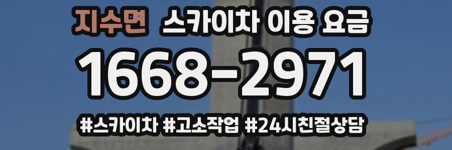 지수면 스카이차 이용 요금