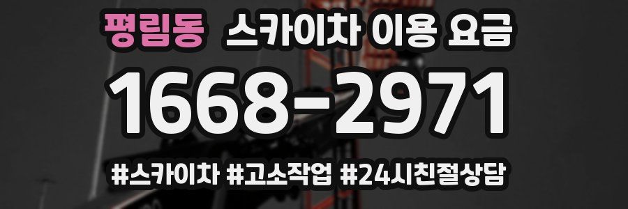 평림동 스카이차 이용 요금