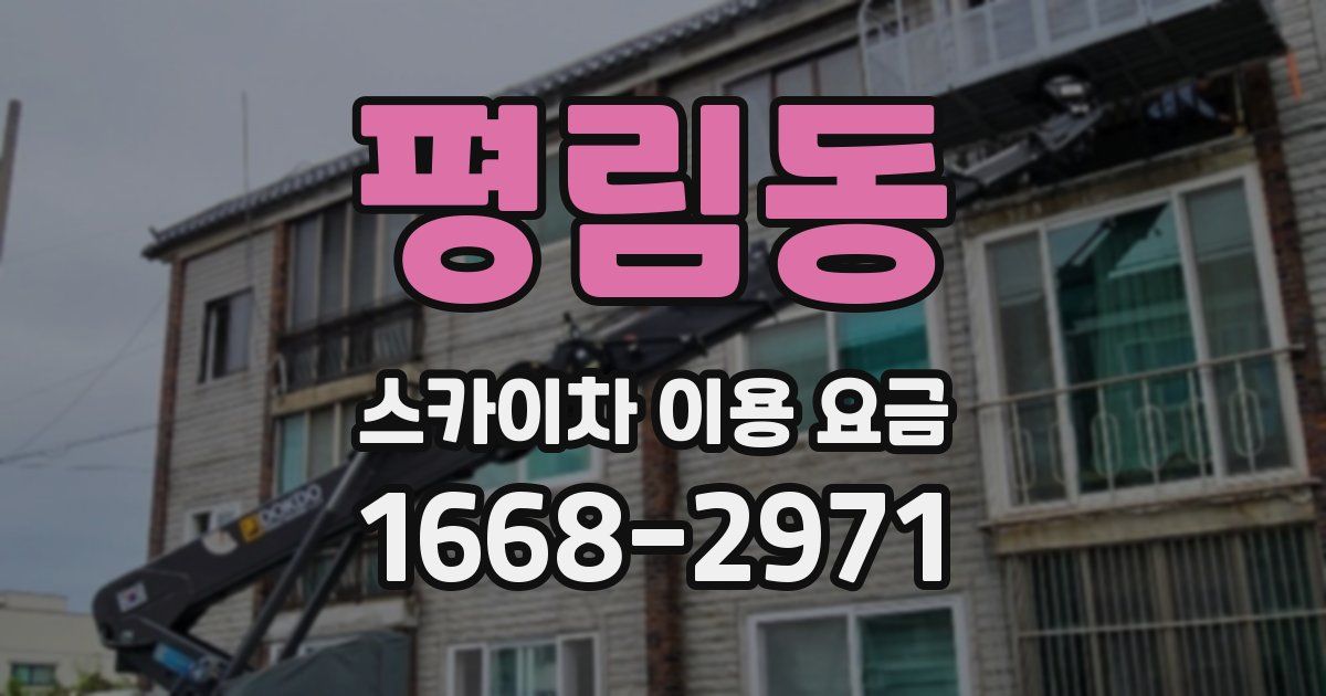 평림동 스카이차 이용 요금
