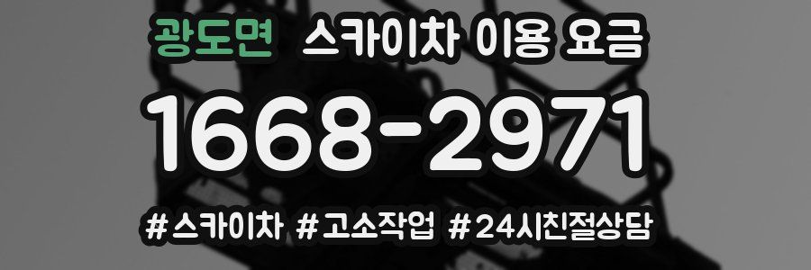 광도면 스카이차 이용 요금