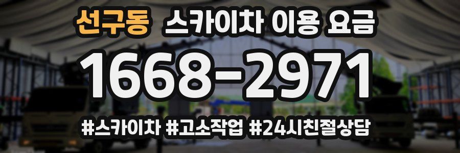선구동 스카이차 이용 요금