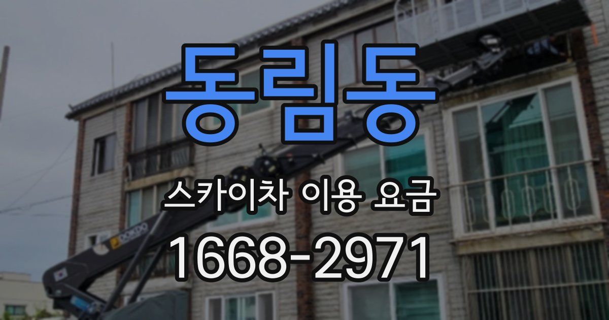 동림동 스카이차 이용 요금