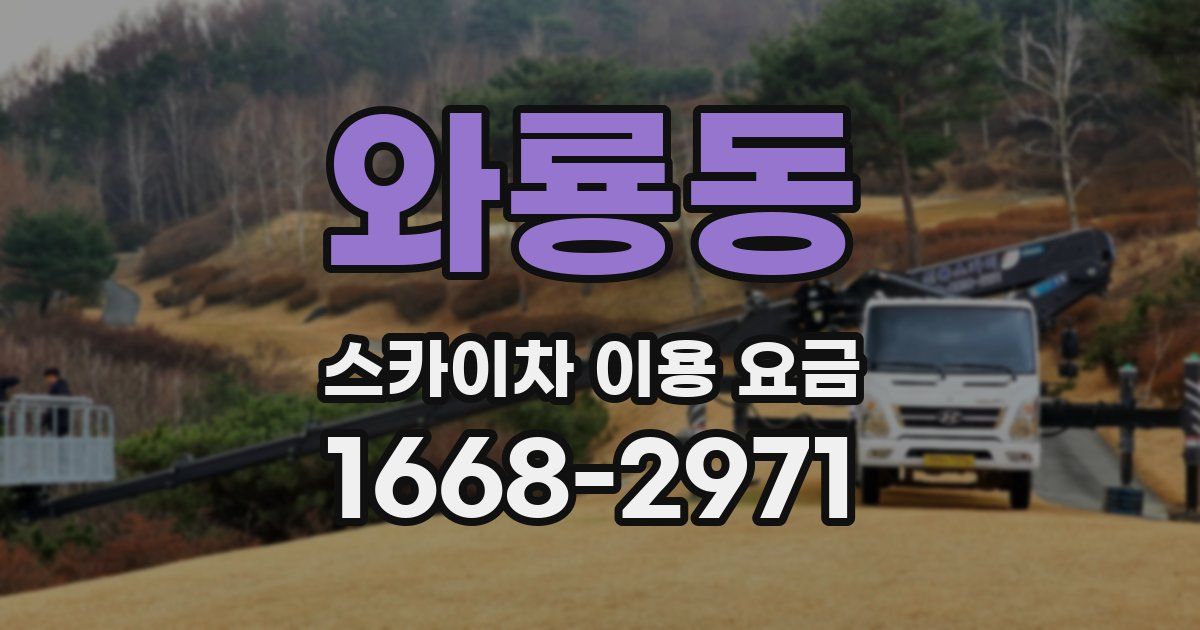 와룡동 스카이차 이용 요금