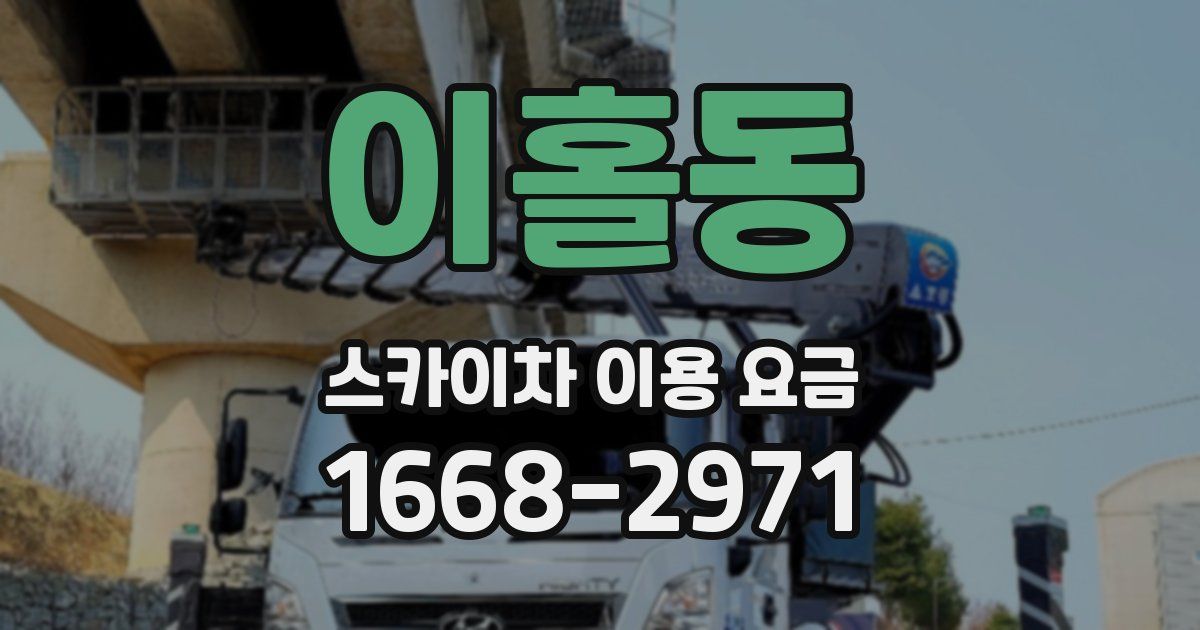 이홀동 스카이차 이용 요금