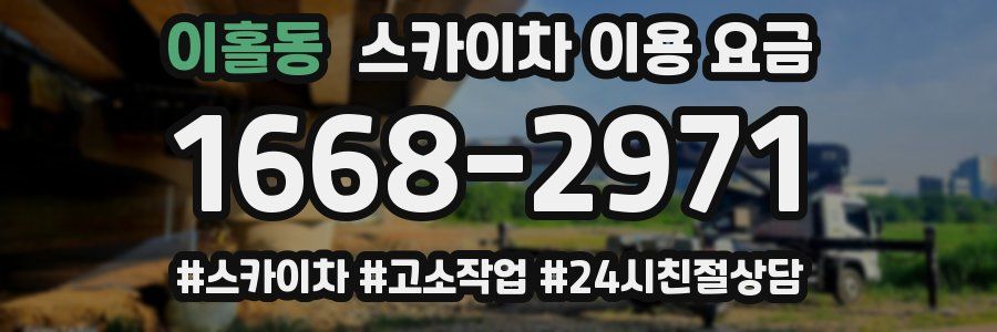 이홀동 스카이차 이용 요금
