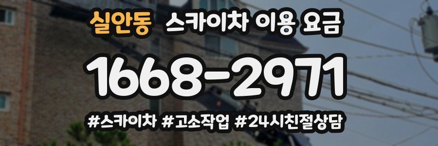 실안동 스카이차 이용 요금