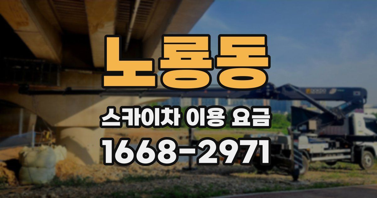 노룡동 스카이차 이용 요금