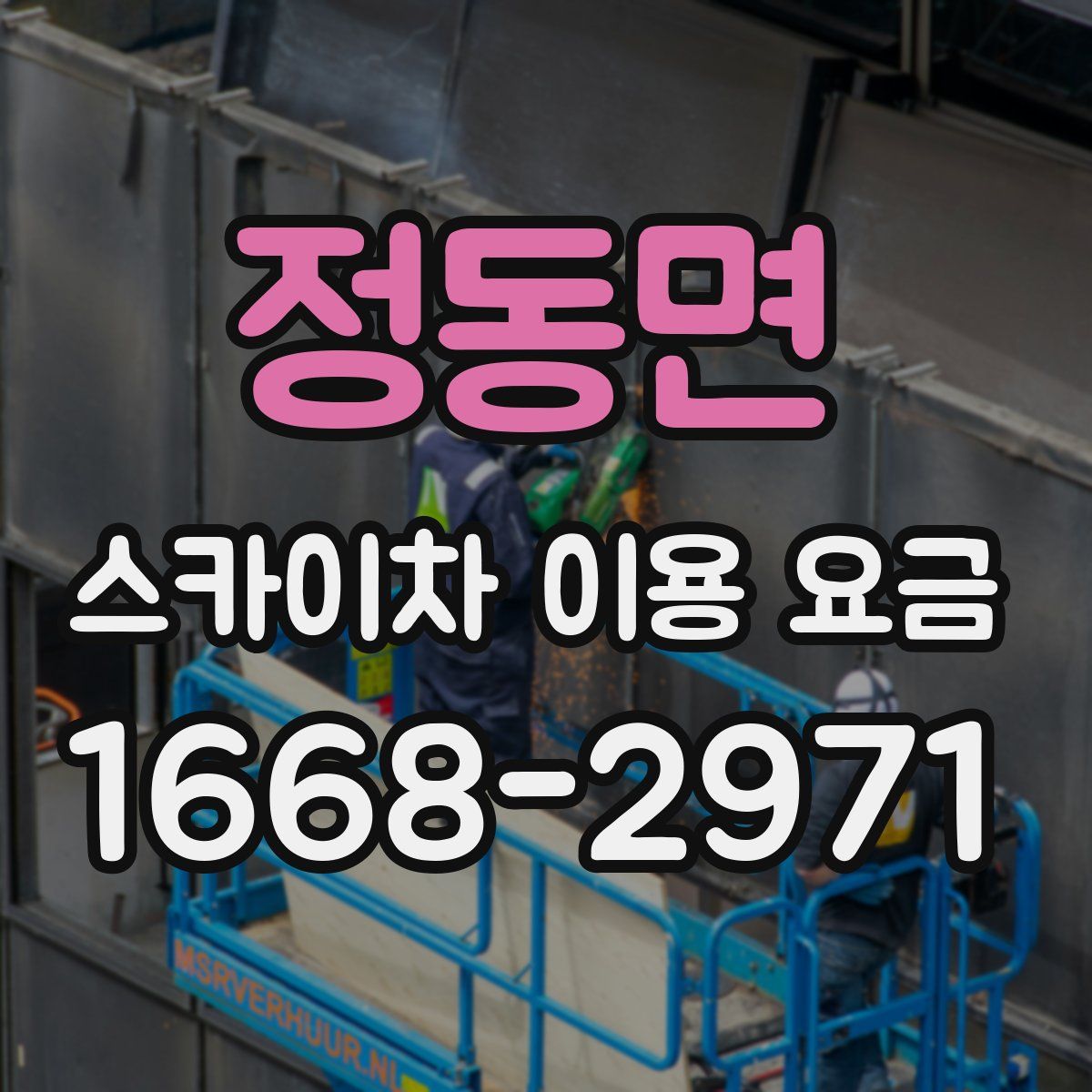 정동면 스카이차 이용 요금