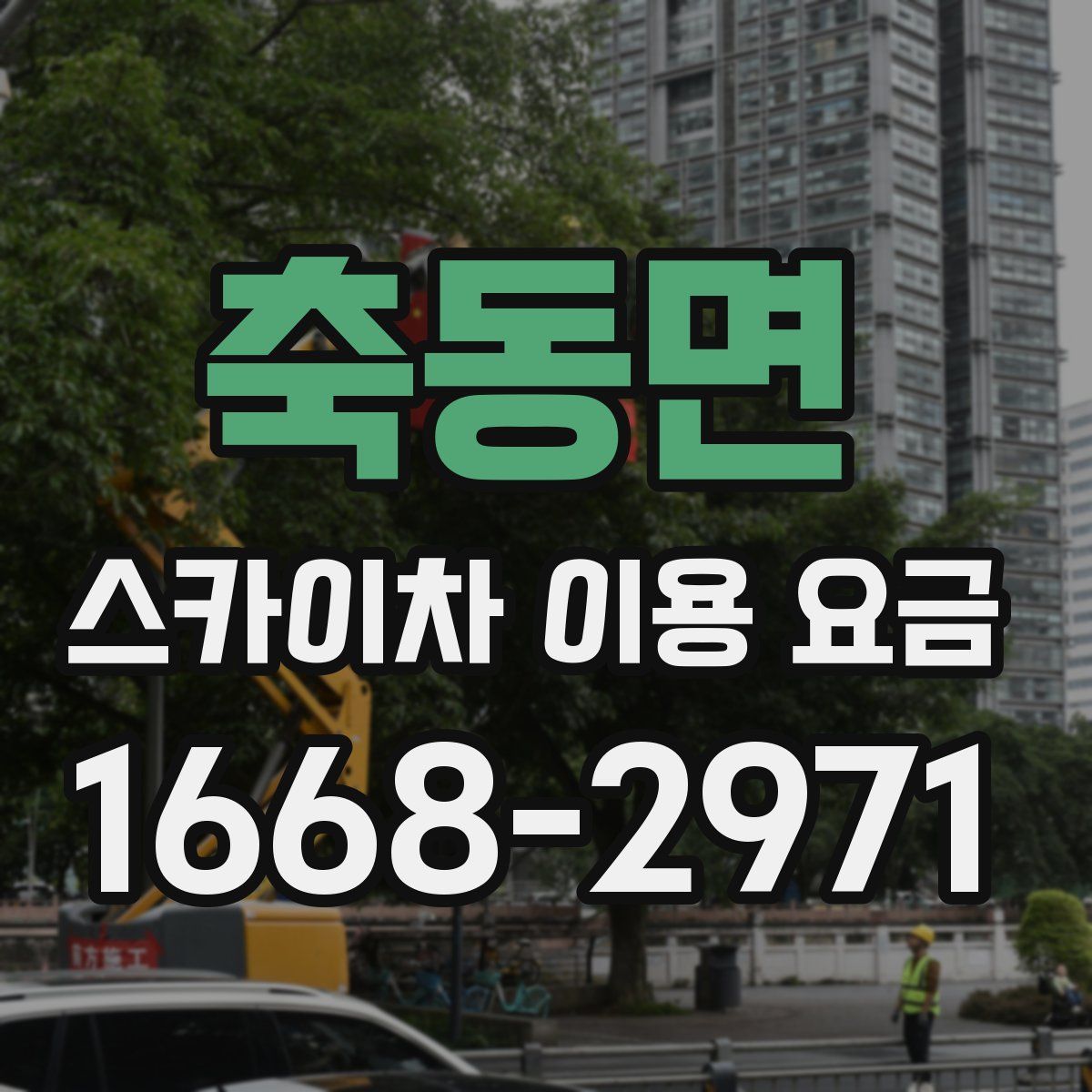 축동면 스카이차 이용 요금