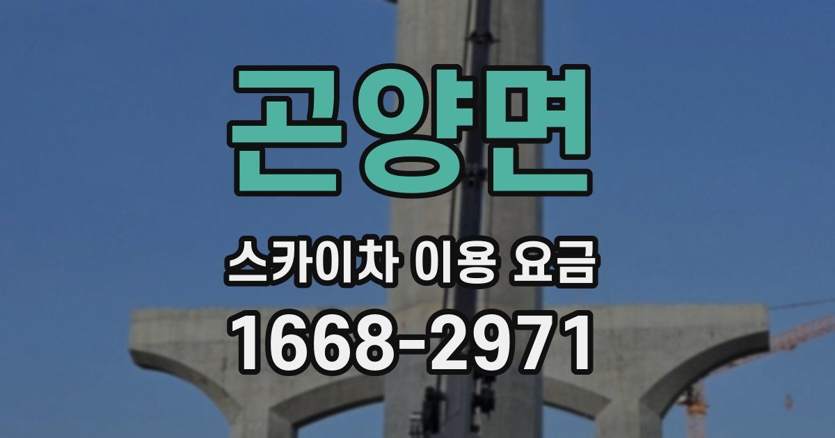 곤양면 스카이차 이용 요금
