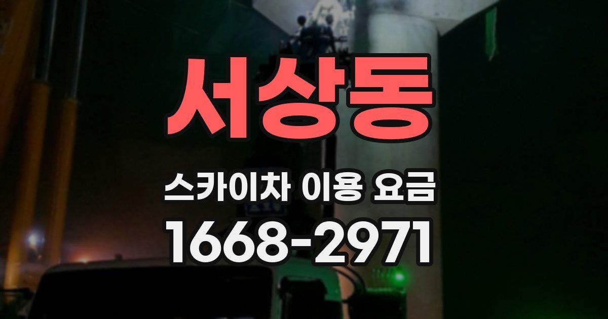 서상동 스카이차 이용 요금