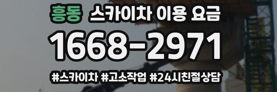 흥동 스카이차 이용 요금
