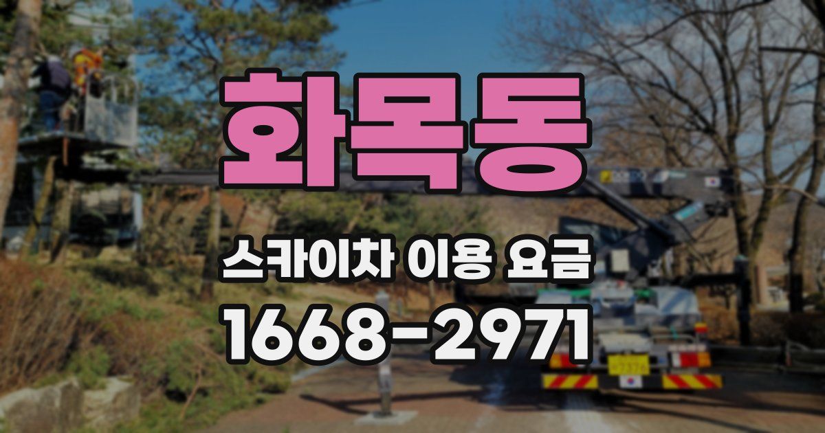 화목동 스카이차 이용 요금