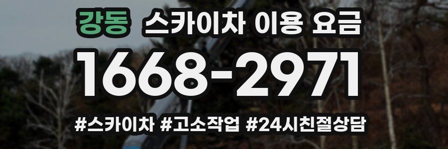강동 스카이차 이용 요금