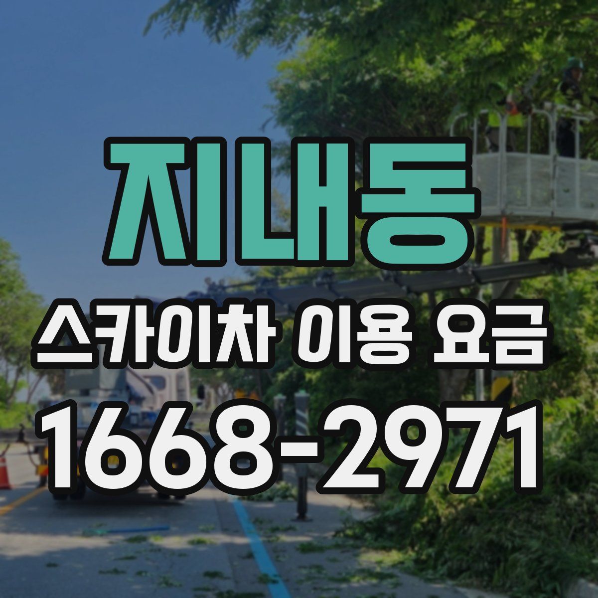 지내동 스카이차 이용 요금