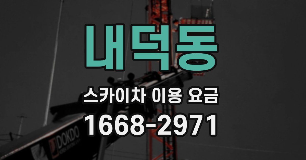 내덕동 스카이차 이용 요금