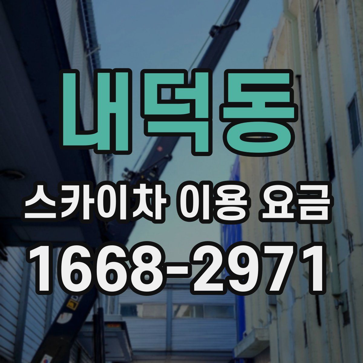 내덕동 스카이차 이용 요금