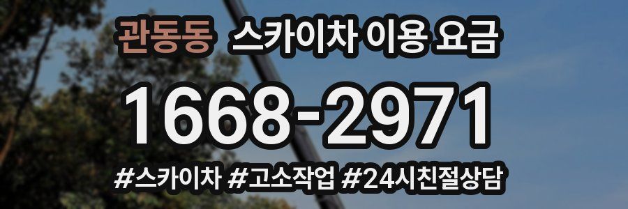 관동동 스카이차 이용 요금