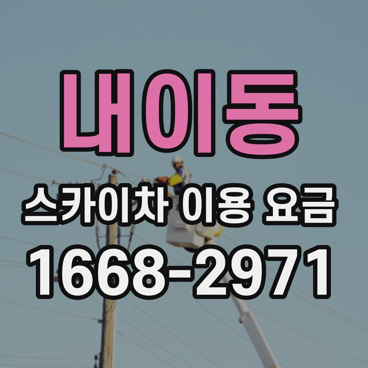내이동 스카이차 이용 요금