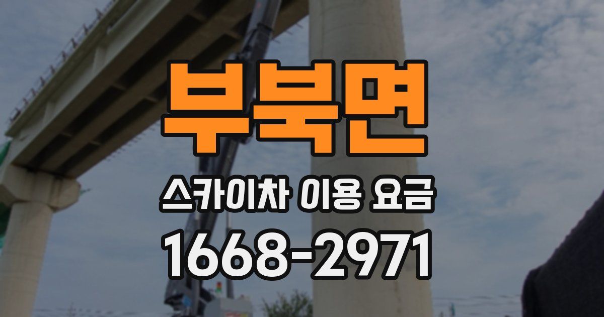 부북면 스카이차 이용 요금